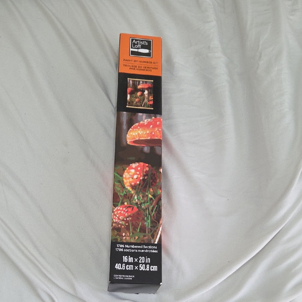 Red and Green Mushroom Paint By Number